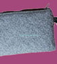 Pouch Silver Grey with small Flower Print - Image 2