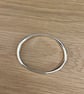 "Parallels" - Heavy Sterling Silver Bangle - 40g - Made to any size -Hand Forged - Image 2