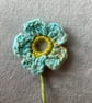 Pretty crocheted flower posy - rainbow mix - Image 5