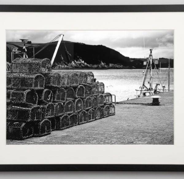 Mevagissey Crab Pots Print – Cornish Fishing Harbour Wall Art