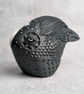 'Astrum', a black porcelain crow idol. - Image 3