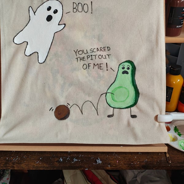 Hand painted tote bags 