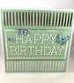 Mint and silver text Happy Birthday card - Image 4