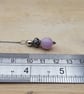 Pink Kunzite pendant necklace. Reiki jewelry uk. Bali Silver bead pendant. 10mm  - Image 4