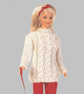 VINTAGE KNITTING PATTERN PDF Cable Sweater for Doll