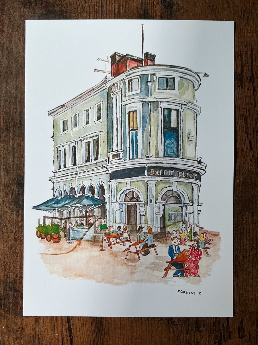 Baltic Fleet watercolour print