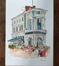 Baltic Fleet watercolour print