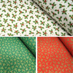 Christmas  Holly Tablecloth  100 to 400cm by 135cm wide