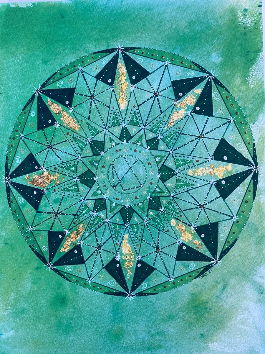 Merlin Sigil Mandala Print 