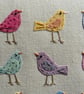 Hand-stitched Happy Little Birds framed embroidery - a gift to last forever! - Image 3