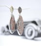 Vintage Vauxhall Viva fordite earrings