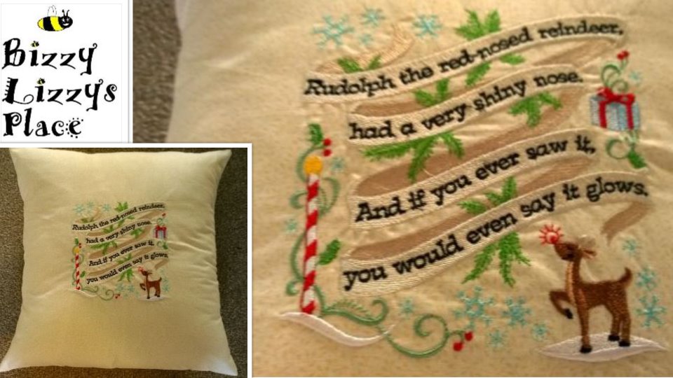 Rudolph the Red Nosed Reindeer cushion cover