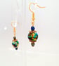 Green Marble Effect Neckace and Earring Set - Image 3