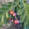 Autumn Red Dangle Earrings