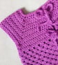 CROCHET PATTERN PDF Magenta Cardigan for Baby - Image 2