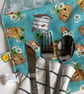 Travel cutlery roll with cutlery, for adults or children. Bees and beehives. - Image 3
