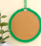 Christmas Decoration Ornament: Embroidered Hoop 14cm (5.5") Green Bauble - Image 4