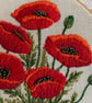 Hand embroidered Poppy Ring - Image 2