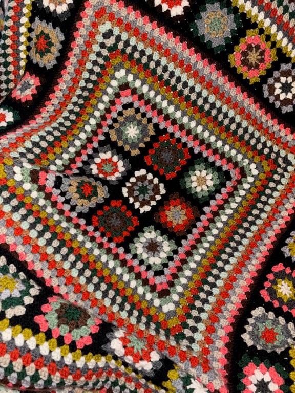 PATTERN Classic Granny Square blanket 