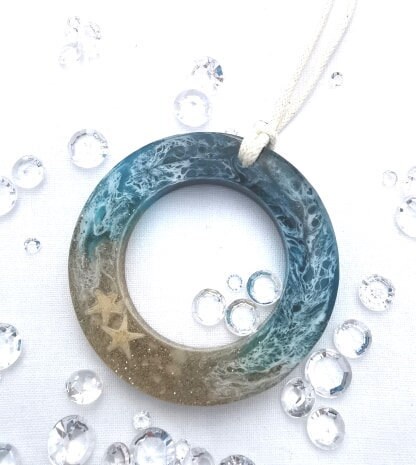 Large Statement Resin Pendant