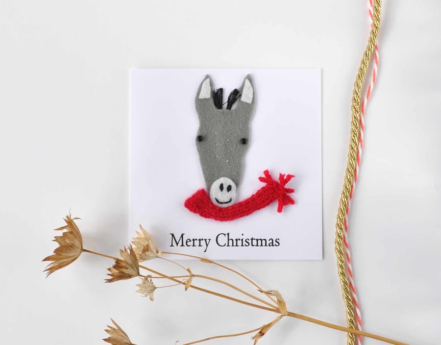 Donkey Christmas card