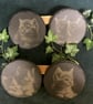 Cute kittens slate coasters, laser engraved cat lovers, new home gift