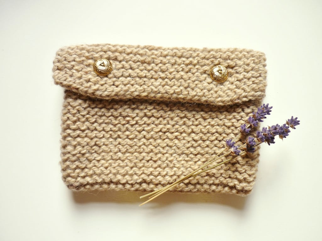 British sheep wool bag - 7th wedding anniversary - UK handmade gift