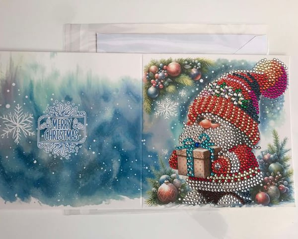  Diamond Art Christmas Card SANTA & Christmas gift