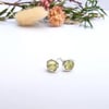PERIDOT Stud Earrings Sterling Silver or 14K Gold Filled August Birthstone