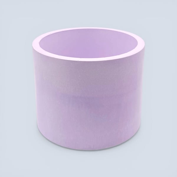 Large Lilac Round Plant Pot 15 cm, Handmade Indoor Planter