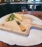 Recycled Wooden Cheese Board Rustic Cutting Board Eco-Friendy Chopping Board THE - Image 9