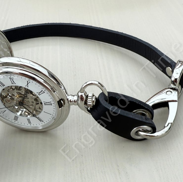 Leather Pocket Watch Bow Protector Different Co... - Folksy