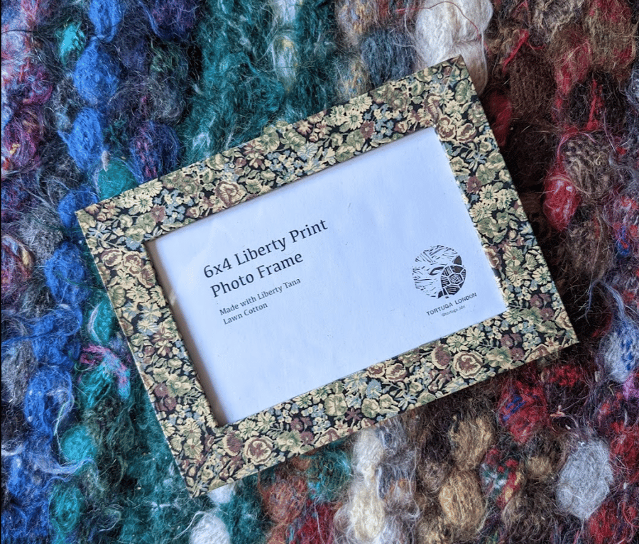 Liberty Fabric Photo Frame Dark Floral LAST ONE