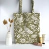 Art Nouveau Tote Bag with Pheasants and Hare