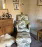 Fryetts Gulls Multi Fabric Adult Chair Armchair Coastal Beach Seaside Accent - Image 6