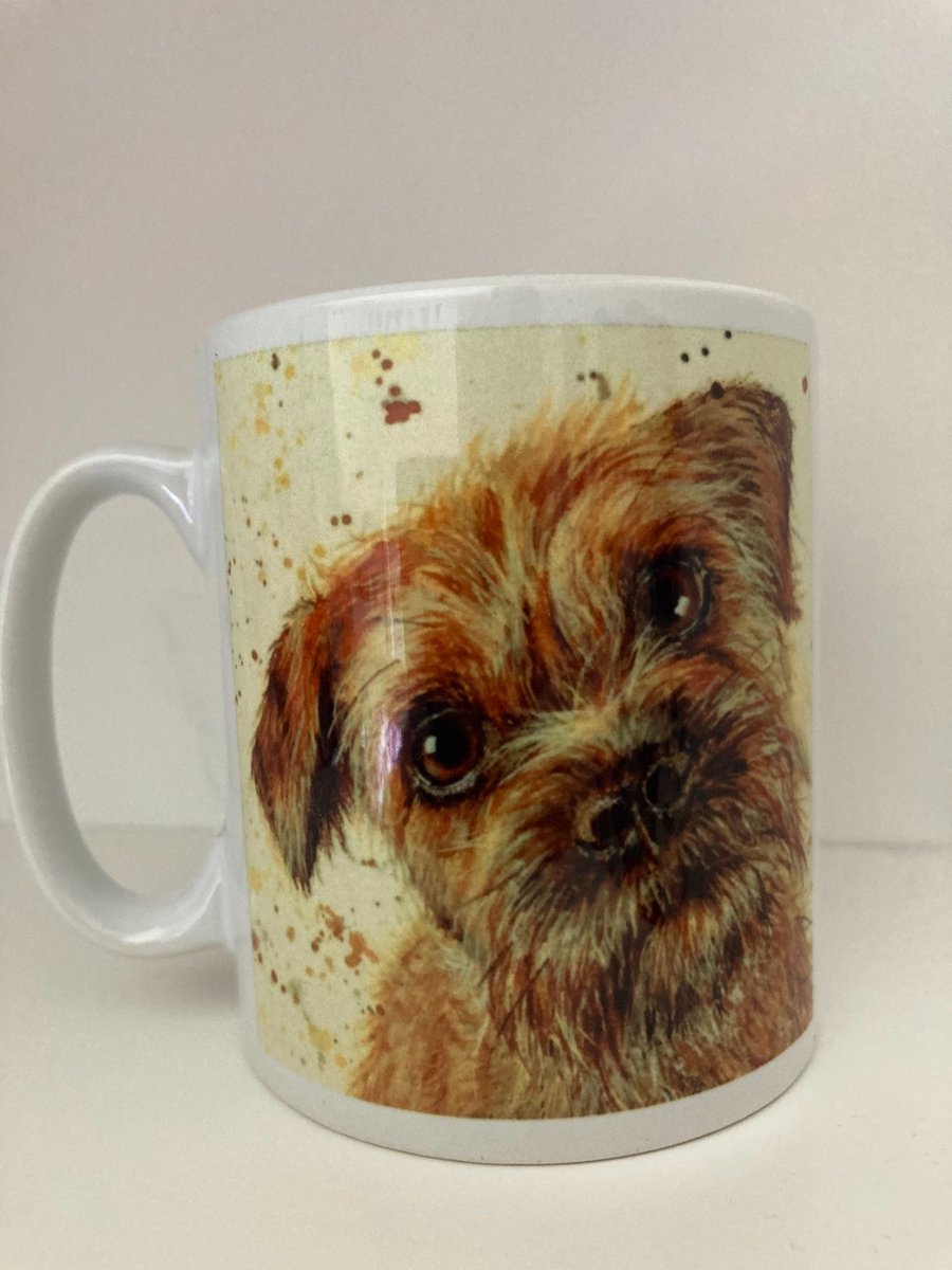 Border Terrier  design  Mug ,coffee mug ,dog design. Free P&P