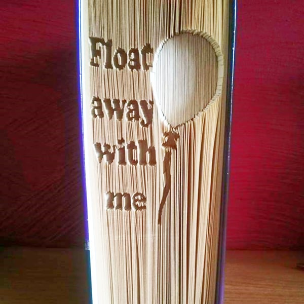 Float away with me CUT & FOLD Book Folding Pattern - EMAILED PDF PATTERN