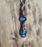 Natural Blue Labradorite Copper Pendant Necklace Gift Crystal Jewellery Fantasy