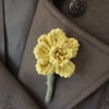 Seconds Sunday daffodil flower brooch