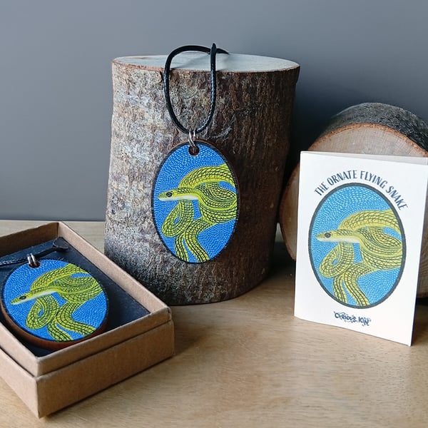 Snake Necklace, Ornate Flying Snake 