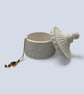 White Decorative Jewellery Box with Lid for Trinkets and Keepsakes