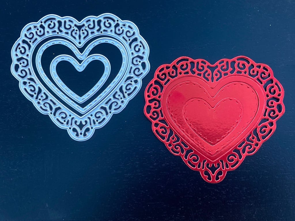 NEW Craft-House Lace n Snitch Hearts Valentines Cutting Dies - set of 3 dies