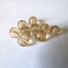 6mm champagne coloured glass beads