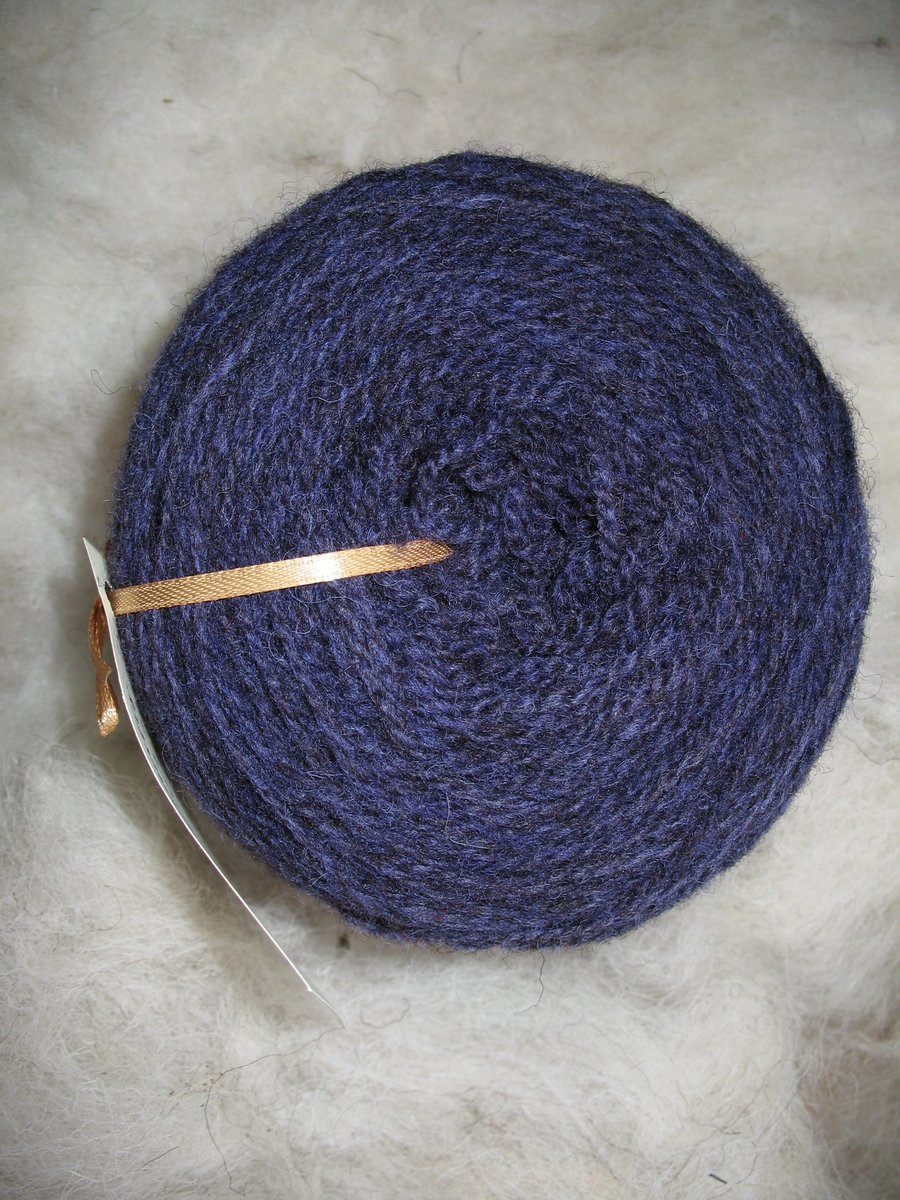Hand-dyed Pure Jacob Double Knitting (Sport) Wool Clematis 100g