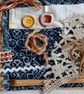 Old Gold Denim Slow Stitching kit - gift for teenager - Image 6