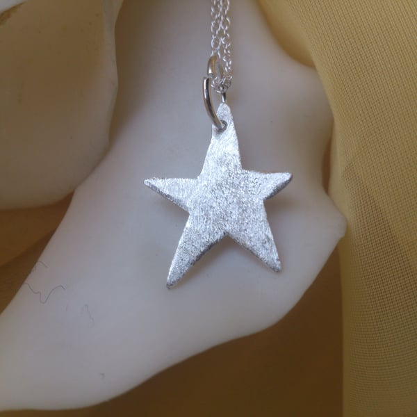 Star sterling silver necklace