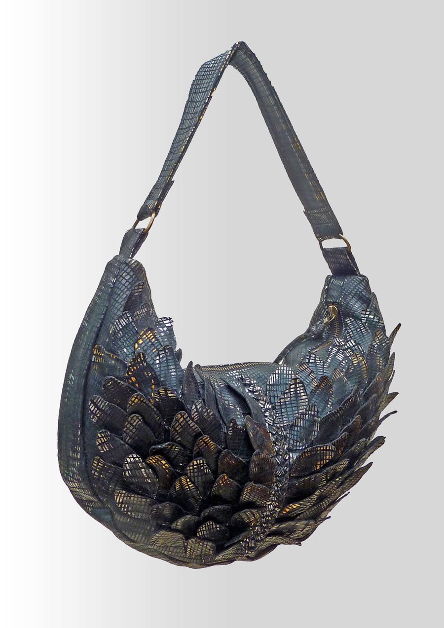 Black Leather Shoulder Bag