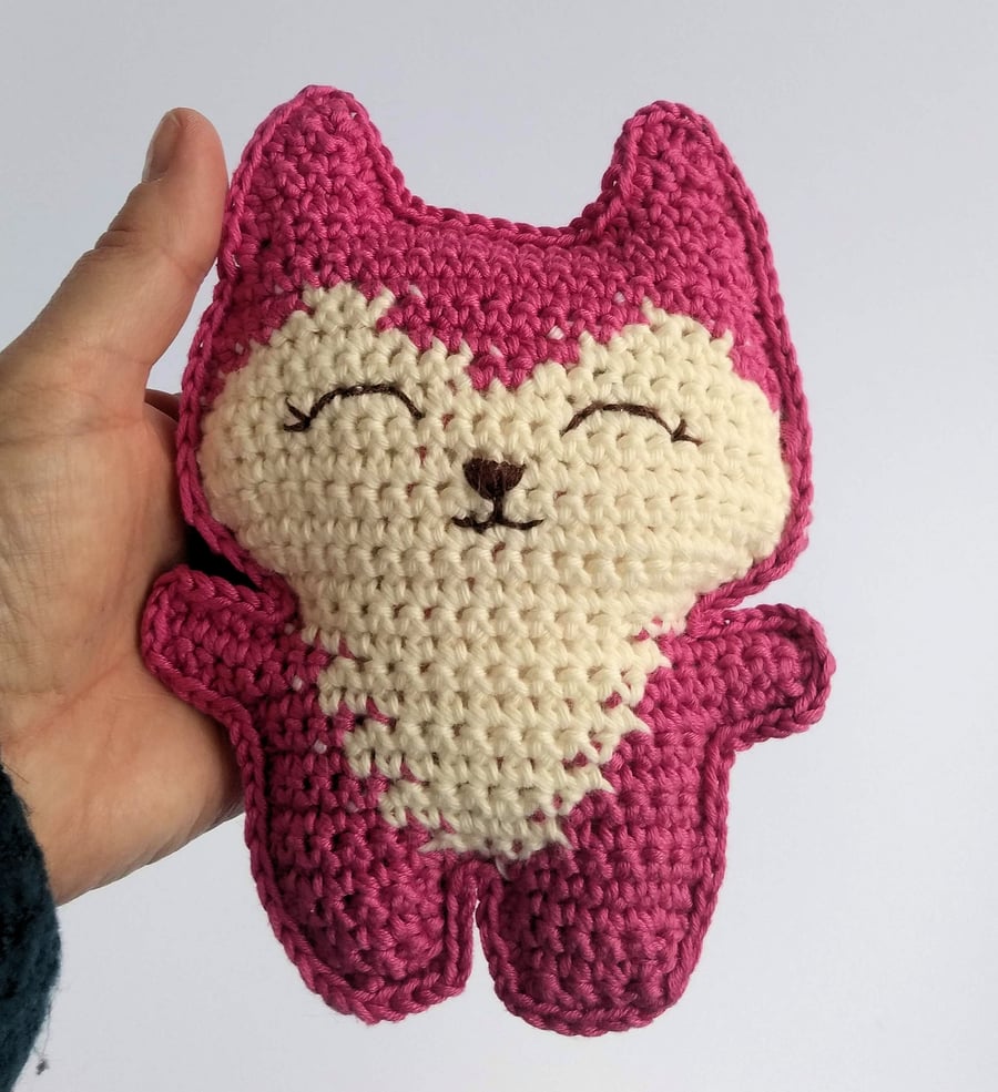Fox, Baby gift, Birthday present, Crochet toy, Cotton yarn, Crochet animal