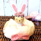 Bunny Flower Ornament 