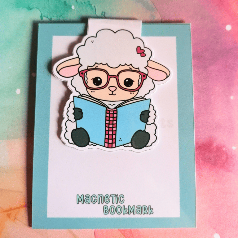 Reading sheep Magnetic Bookmark 